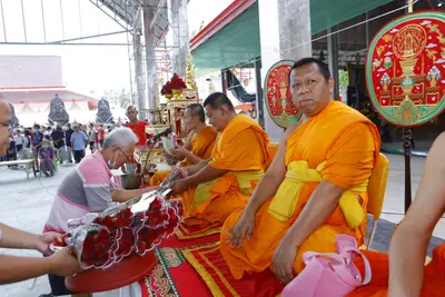 ประมวลภาพพิธีบรรจุมวลสารและยกองค์พระประธานขึ้นประดิษฐาน วัดจุฬามณี ปี ๒๕๖๖