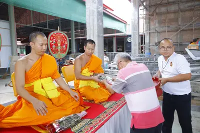 ประมวลภาพพิธีบรรจุมวลสารและยกองค์พระประธานขึ้นประดิษฐาน วัดจุฬามณี ปี ๒๕๖๖