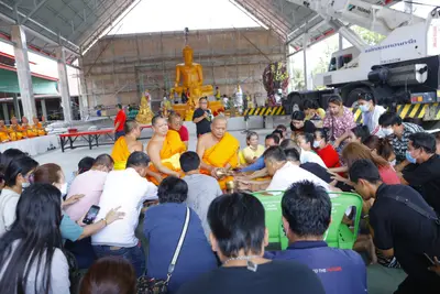 ประมวลภาพพิธีบรรจุมวลสารและยกองค์พระประธานขึ้นประดิษฐาน วัดจุฬามณี ปี ๒๕๖๖