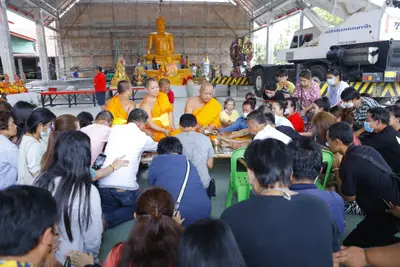 ประมวลภาพพิธีบรรจุมวลสารและยกองค์พระประธานขึ้นประดิษฐาน วัดจุฬามณี ปี ๒๕๖๖