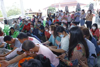 ประมวลภาพพิธีบรรจุมวลสารและยกองค์พระประธานขึ้นประดิษฐาน วัดจุฬามณี ปี ๒๕๖๖