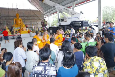 ประมวลภาพพิธีบรรจุมวลสารและยกองค์พระประธานขึ้นประดิษฐาน วัดจุฬามณี ปี ๒๕๖๖