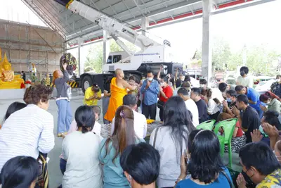 ประมวลภาพพิธีบรรจุมวลสารและยกองค์พระประธานขึ้นประดิษฐาน วัดจุฬามณี ปี ๒๕๖๖