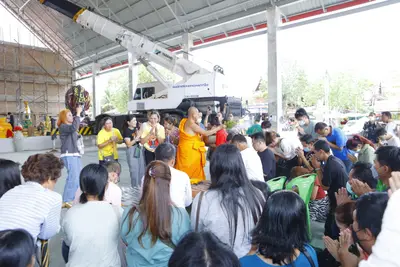 ประมวลภาพพิธีบรรจุมวลสารและยกองค์พระประธานขึ้นประดิษฐาน วัดจุฬามณี ปี ๒๕๖๖