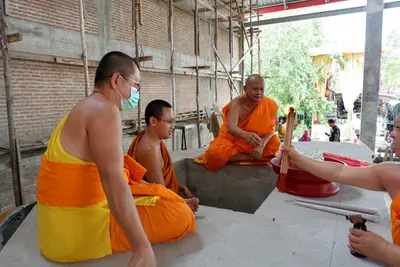 ประมวลภาพพิธีบรรจุมวลสารและยกองค์พระประธานขึ้นประดิษฐาน วัดจุฬามณี ปี ๒๕๖๖