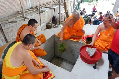ประมวลภาพพิธีบรรจุมวลสารและยกองค์พระประธานขึ้นประดิษฐาน วัดจุฬามณี ปี ๒๕๖๖