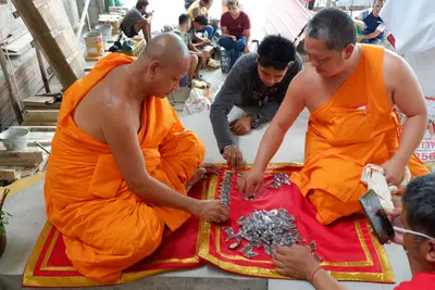 ประมวลภาพพิธีบรรจุมวลสารและยกองค์พระประธานขึ้นประดิษฐาน วัดจุฬามณี ปี ๒๕๖๖