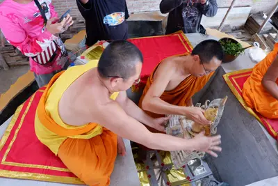 ประมวลภาพพิธีบรรจุมวลสารและยกองค์พระประธานขึ้นประดิษฐาน วัดจุฬามณี ปี ๒๕๖๖