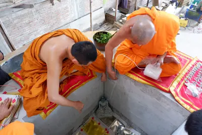 ประมวลภาพพิธีบรรจุมวลสารและยกองค์พระประธานขึ้นประดิษฐาน วัดจุฬามณี ปี ๒๕๖๖