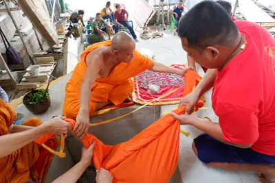 ประมวลภาพพิธีบรรจุมวลสารและยกองค์พระประธานขึ้นประดิษฐาน วัดจุฬามณี ปี ๒๕๖๖