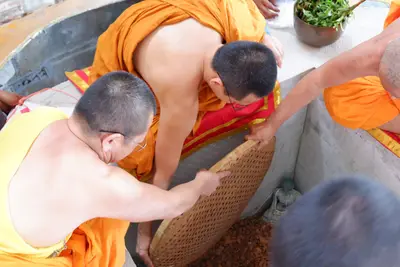 ประมวลภาพพิธีบรรจุมวลสารและยกองค์พระประธานขึ้นประดิษฐาน วัดจุฬามณี ปี ๒๕๖๖