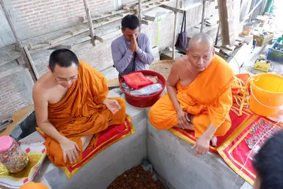 ประมวลภาพพิธีบรรจุมวลสารและยกองค์พระประธานขึ้นประดิษฐาน วัดจุฬามณี ปี ๒๕๖๖
