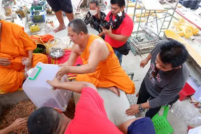 ประมวลภาพพิธีบรรจุมวลสารและยกองค์พระประธานขึ้นประดิษฐาน วัดจุฬามณี ปี ๒๕๖๖