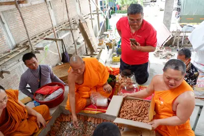 ประมวลภาพพิธีบรรจุมวลสารและยกองค์พระประธานขึ้นประดิษฐาน วัดจุฬามณี ปี ๒๕๖๖
