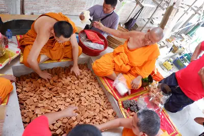 ประมวลภาพพิธีบรรจุมวลสารและยกองค์พระประธานขึ้นประดิษฐาน วัดจุฬามณี ปี ๒๕๖๖