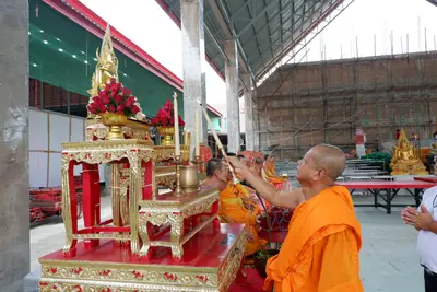 ประมวลภาพพิธีบรรจุมวลสารและยกองค์พระประธานขึ้นประดิษฐาน วัดจุฬามณี ปี ๒๕๖๖