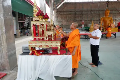 ประมวลภาพพิธีบรรจุมวลสารและยกองค์พระประธานขึ้นประดิษฐาน วัดจุฬามณี ปี ๒๕๖๖