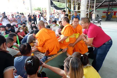 ประมวลภาพพิธีบรรจุมวลสารและยกองค์พระประธานขึ้นประดิษฐาน วัดจุฬามณี ปี ๒๕๖๖