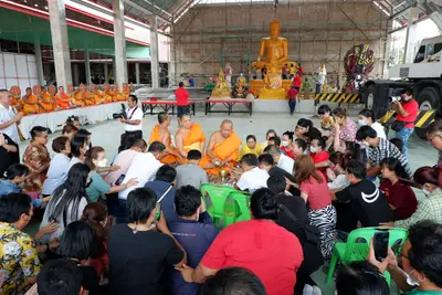 ประมวลภาพพิธีบรรจุมวลสารและยกองค์พระประธานขึ้นประดิษฐาน วัดจุฬามณี ปี ๒๕๖๖
