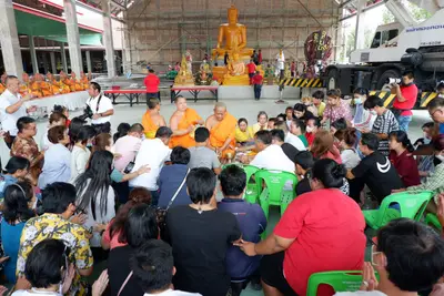 ประมวลภาพพิธีบรรจุมวลสารและยกองค์พระประธานขึ้นประดิษฐาน วัดจุฬามณี ปี ๒๕๖๖