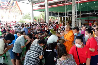 ประมวลภาพพิธีบรรจุมวลสารและยกองค์พระประธานขึ้นประดิษฐาน วัดจุฬามณี ปี ๒๕๖๖
