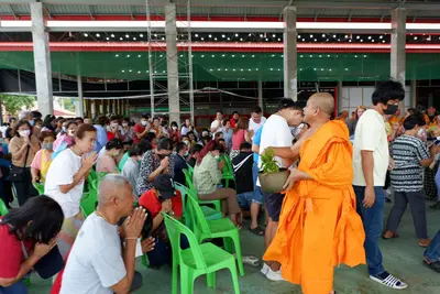 ประมวลภาพพิธีบรรจุมวลสารและยกองค์พระประธานขึ้นประดิษฐาน วัดจุฬามณี ปี ๒๕๖๖