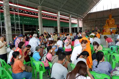 ประมวลภาพพิธีบรรจุมวลสารและยกองค์พระประธานขึ้นประดิษฐาน วัดจุฬามณี ปี ๒๕๖๖
