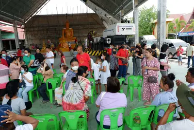 ประมวลภาพพิธีบรรจุมวลสารและยกองค์พระประธานขึ้นประดิษฐาน วัดจุฬามณี ปี ๒๕๖๖