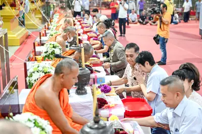 ประมวลภาพพิธีไหว้ครูและครอบครูบูรพาจารย์ วัดจุฬามณี ปี ๒๕๖๖