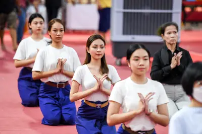ประมวลภาพพิธีไหว้ครูและครอบครูบูรพาจารย์ วัดจุฬามณี ปี ๒๕๖๖