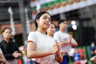 ประมวลภาพพิธีไหว้ครูและครอบครูบูรพาจารย์ วัดจุฬามณี ปี ๒๕๖๖