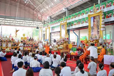 ประมวลภาพพิธีไหว้ครูและครอบครูบูรพาจารย์ วัดจุฬามณี ปี ๒๕๖๖