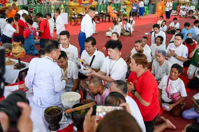 ประมวลภาพพิธีไหว้ครูและครอบครูบูรพาจารย์ วัดจุฬามณี ปี ๒๕๖๖