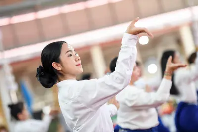 ประมวลภาพพิธีไหว้ครูและครอบครูบูรพาจารย์ วัดจุฬามณี ปี ๒๕๖๖