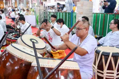 ประมวลภาพพิธีไหว้ครูและครอบครูบูรพาจารย์ วัดจุฬามณี ปี ๒๕๖๖