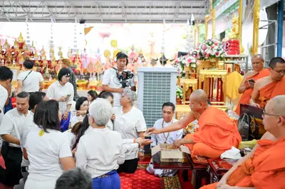 ประมวลภาพพิธีไหว้ครูและครอบครูบูรพาจารย์ วัดจุฬามณี ปี ๒๕๖๖