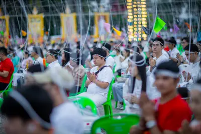 ประมวลภาพพิธีสวดนพเคราะห์และพุทธาภิเษกวัตถุมงคล วัดจุฬามณี ปี ๒๕๖๖