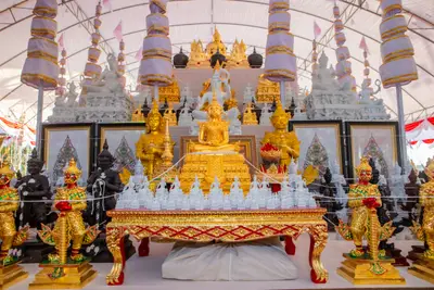 ประมวลภาพพิธีสวดนพเคราะห์และพุทธาภิเษกวัตถุมงคล วัดจุฬามณี ปี ๒๕๖๖