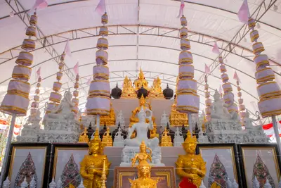 ประมวลภาพพิธีสวดนพเคราะห์และพุทธาภิเษกวัตถุมงคล วัดจุฬามณี ปี ๒๕๖๖