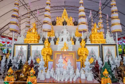 ประมวลภาพพิธีสวดนพเคราะห์และพุทธาภิเษกวัตถุมงคล วัดจุฬามณี ปี ๒๕๖๖