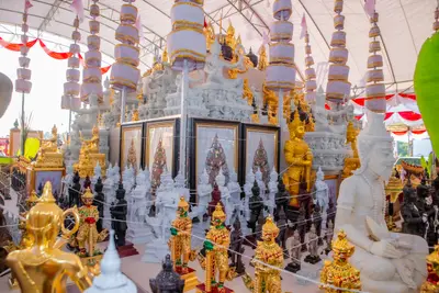 ประมวลภาพพิธีสวดนพเคราะห์และพุทธาภิเษกวัตถุมงคล วัดจุฬามณี ปี ๒๕๖๖