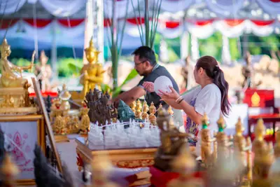 ประมวลภาพพิธีสวดนพเคราะห์และพุทธาภิเษกวัตถุมงคล วัดจุฬามณี ปี ๒๕๖๖