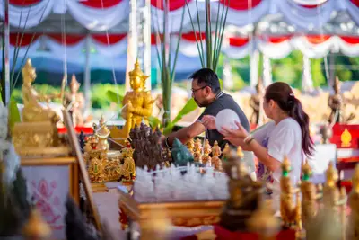 ประมวลภาพพิธีสวดนพเคราะห์และพุทธาภิเษกวัตถุมงคล วัดจุฬามณี ปี ๒๕๖๖