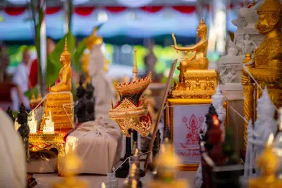ประมวลภาพพิธีสวดนพเคราะห์และพุทธาภิเษกวัตถุมงคล วัดจุฬามณี ปี ๒๕๖๖