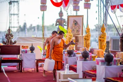 ประมวลภาพพิธีสวดนพเคราะห์และพุทธาภิเษกวัตถุมงคล วัดจุฬามณี ปี ๒๕๖๖