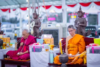 ประมวลภาพพิธีสวดนพเคราะห์และพุทธาภิเษกวัตถุมงคล วัดจุฬามณี ปี ๒๕๖๖