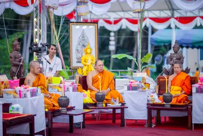 ประมวลภาพพิธีสวดนพเคราะห์และพุทธาภิเษกวัตถุมงคล วัดจุฬามณี ปี ๒๕๖๖