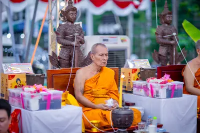 ประมวลภาพพิธีสวดนพเคราะห์และพุทธาภิเษกวัตถุมงคล วัดจุฬามณี ปี ๒๕๖๖