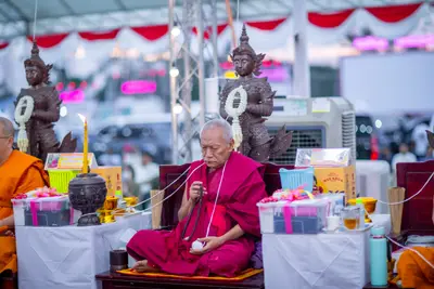 ประมวลภาพพิธีสวดนพเคราะห์และพุทธาภิเษกวัตถุมงคล วัดจุฬามณี ปี ๒๕๖๖
