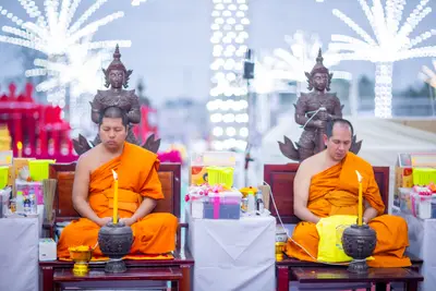 ประมวลภาพพิธีสวดนพเคราะห์และพุทธาภิเษกวัตถุมงคล วัดจุฬามณี ปี ๒๕๖๖